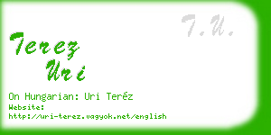 terez uri business card